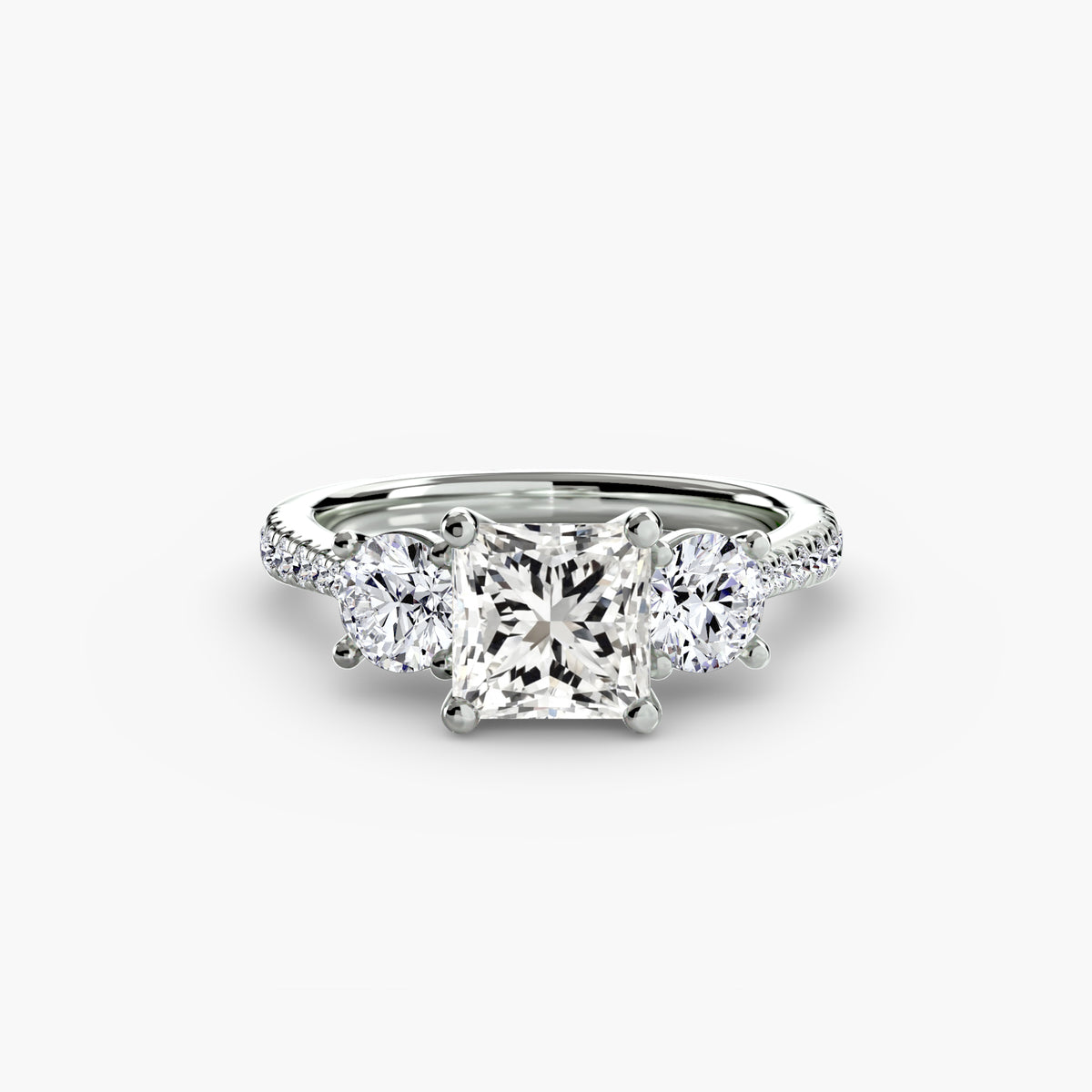 Ring Setting - 950 Platinum (Cushion)