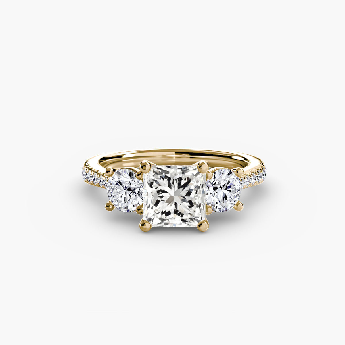 Ring Setting - 18K Yellow Gold (Cushion)