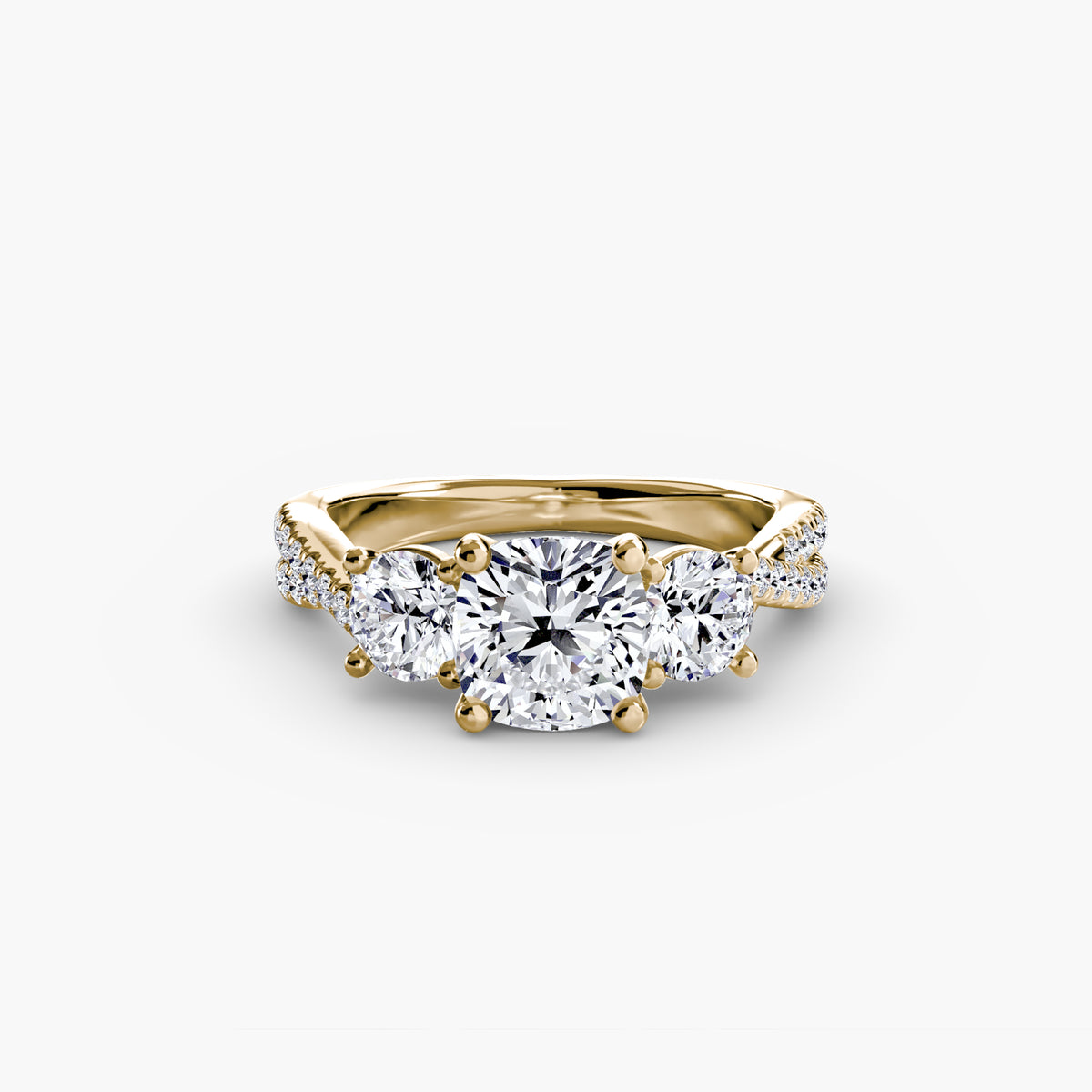 Ring Setting - 18K Yellow Gold (Oval)