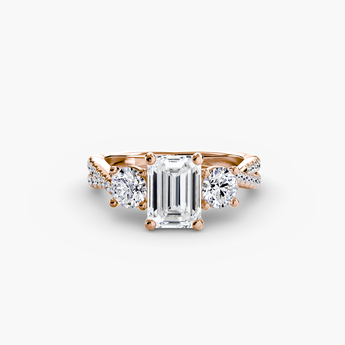 Ring Setting - 14K Rose Gold (Heart)
