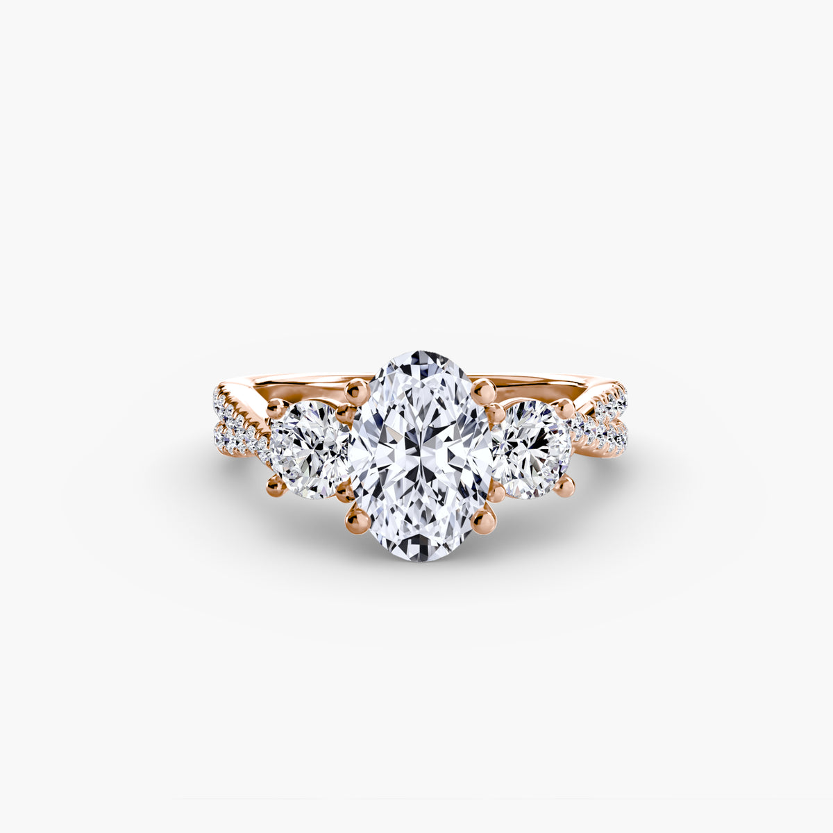 Ring Setting - 14K Rose Gold (Pear)