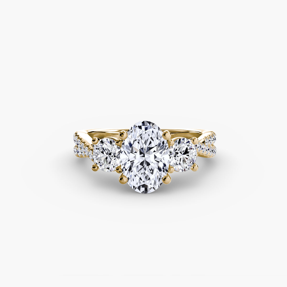 Ring Setting - 18K Yellow Gold (Pear)