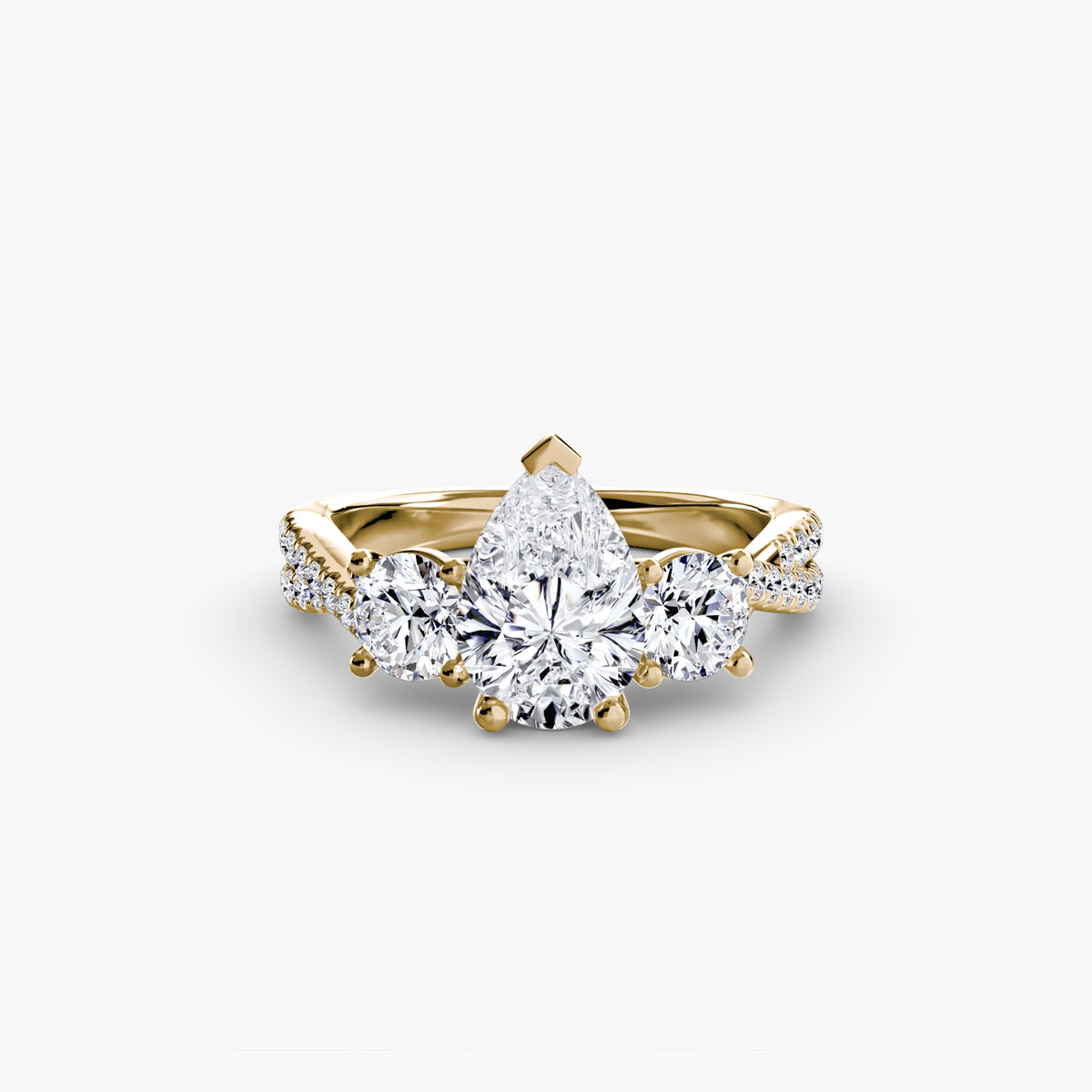 Ring Setting - 18K Yellow Gold (Emerald)