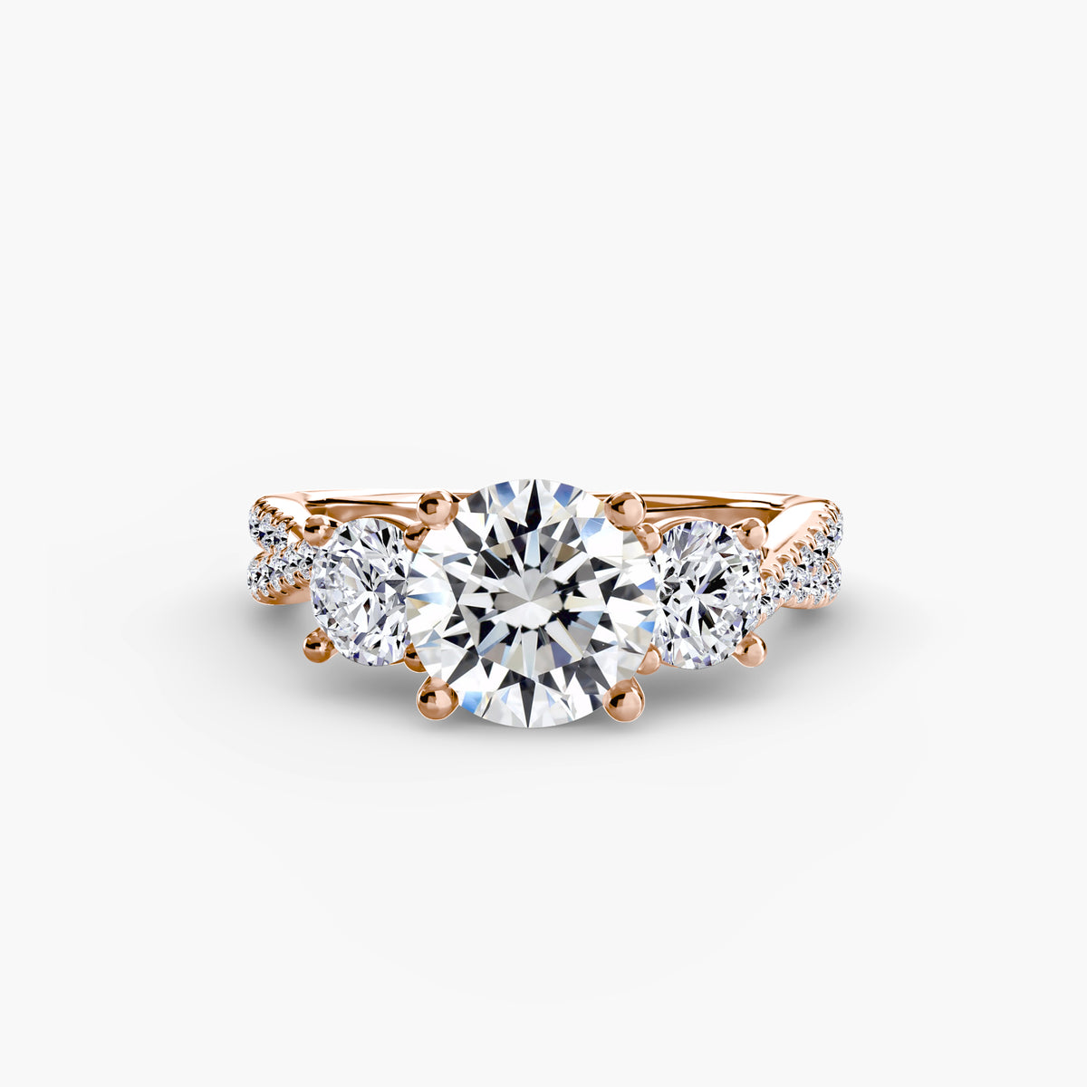 Ring Setting - 14K Rose Gold (Princess)