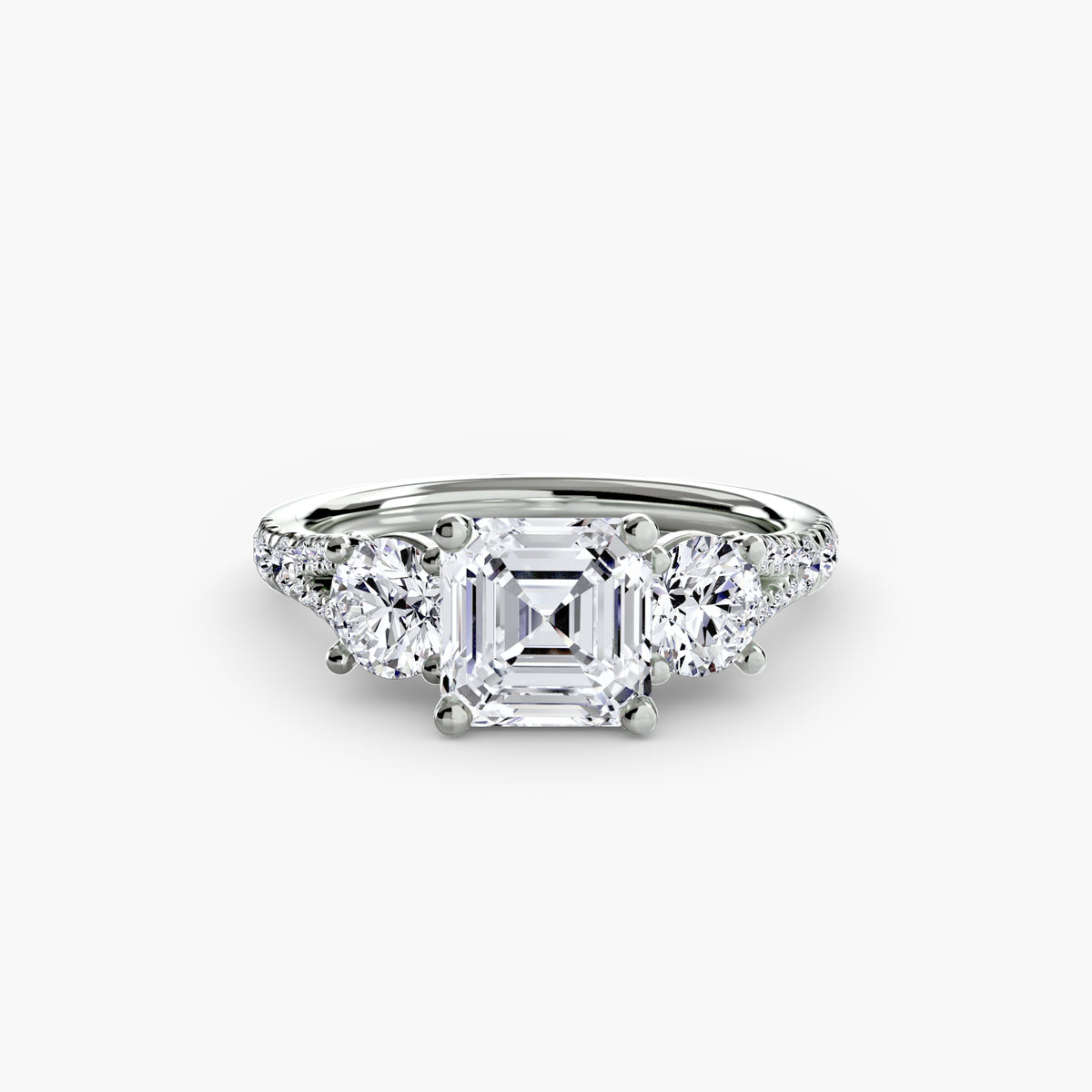 Ring Setting - 18K White Gold (Marquise)