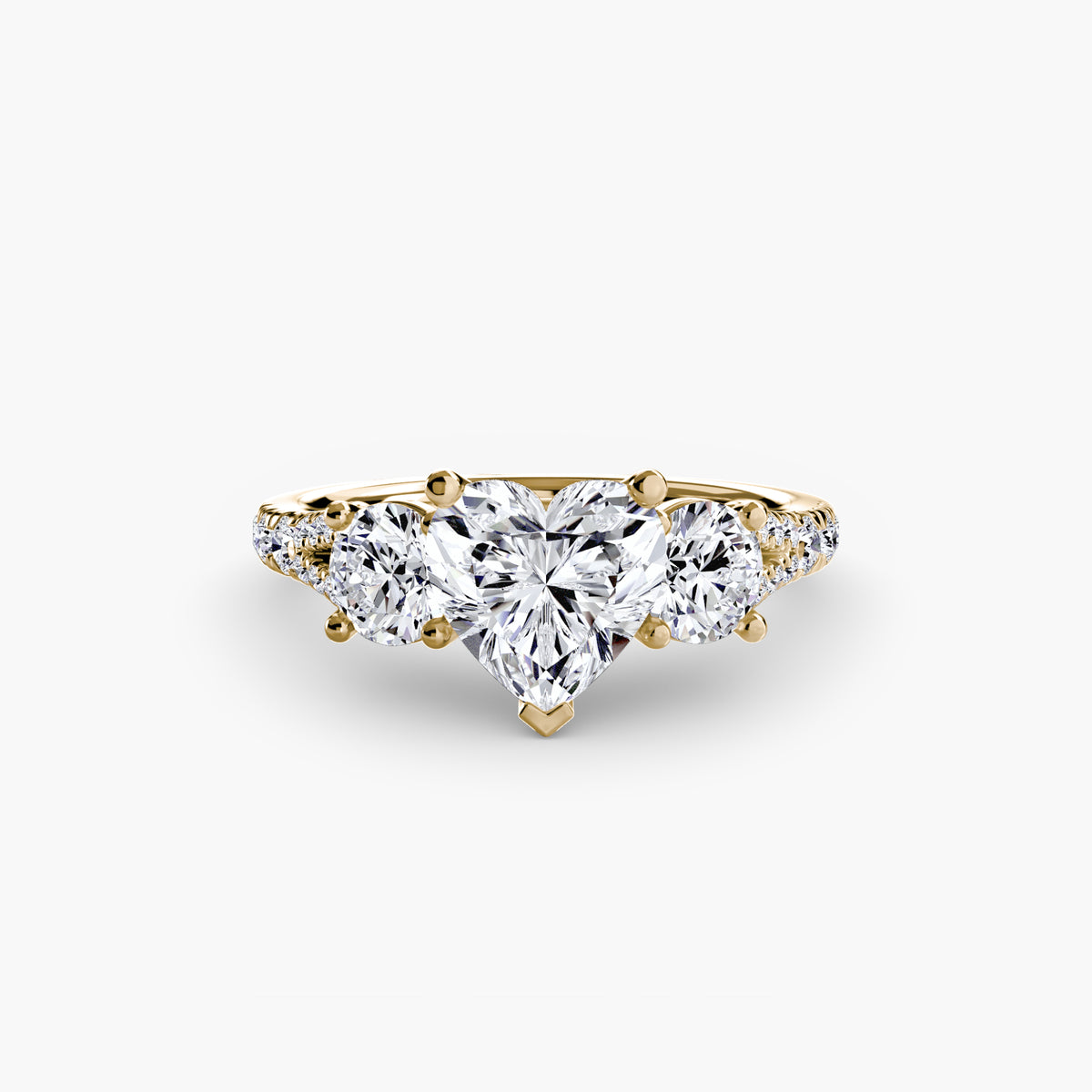 Ring Setting - 18K Yellow Gold (Radiant)