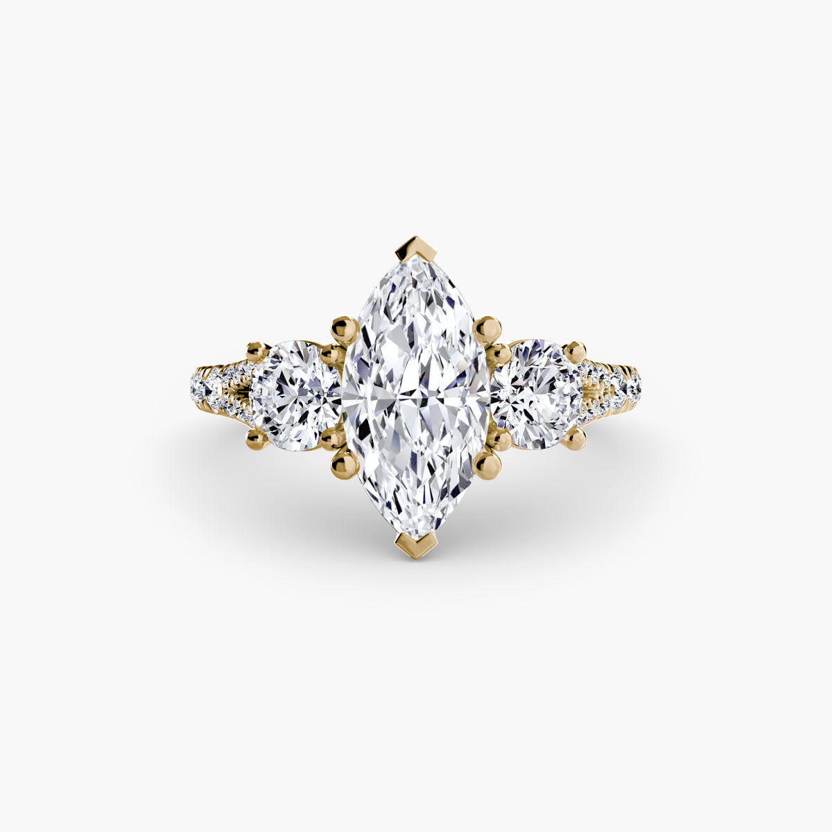 Ring Setting - 18K Rose Gold (Round)