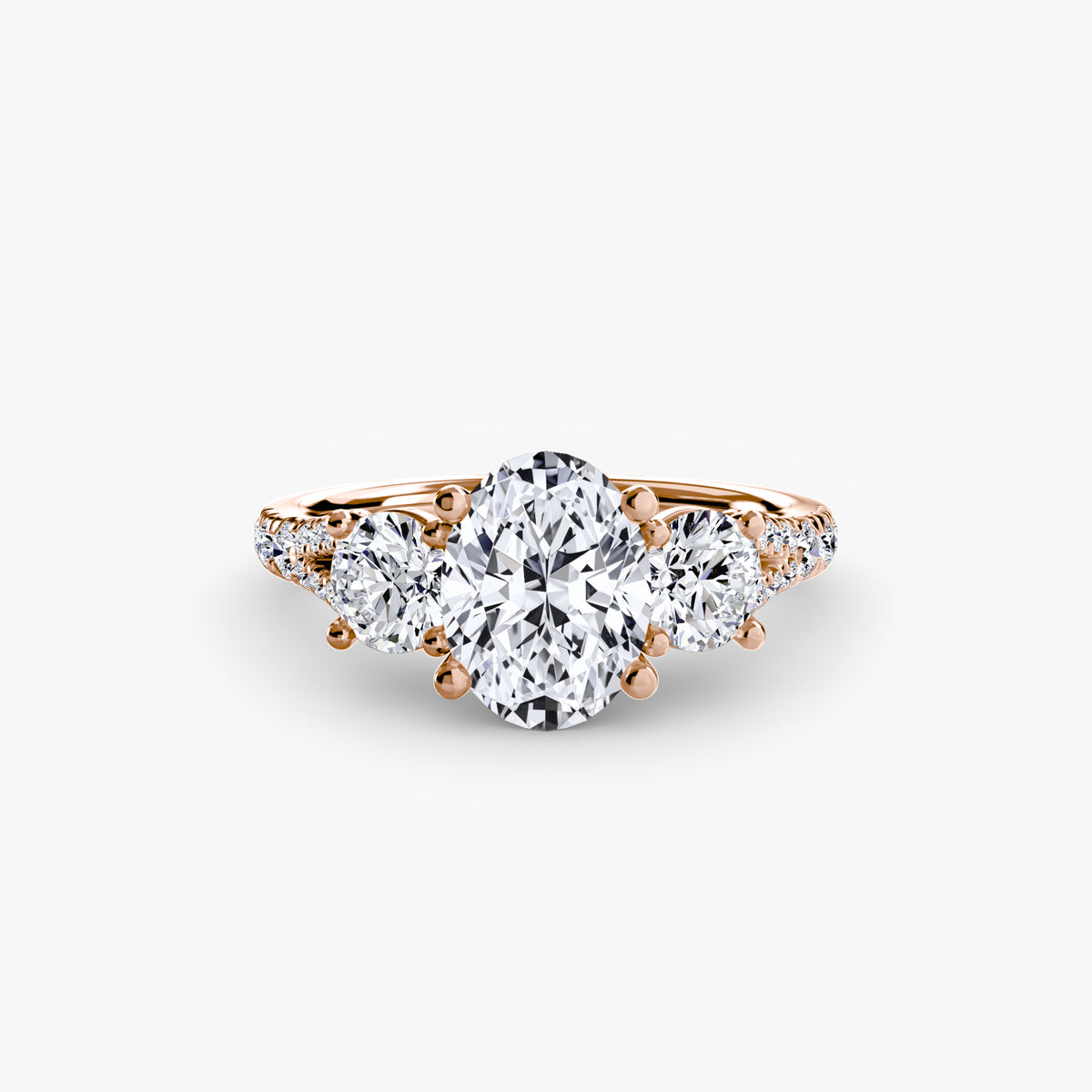 Ring Setting - 18K Rose Gold (Pear)