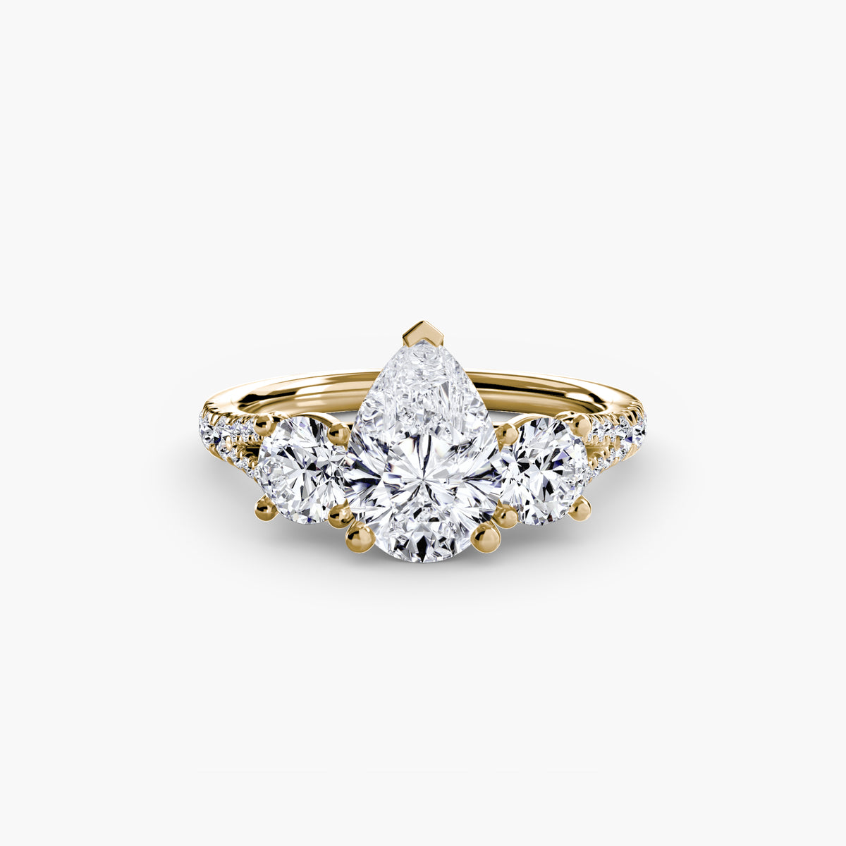 Ring Setting - 14K Yellow Gold (Emerald)