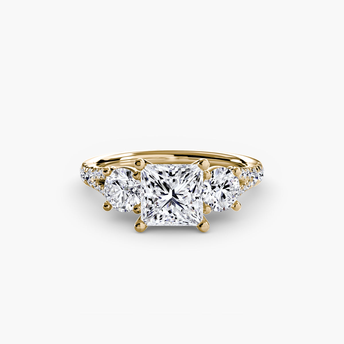 Ring Setting - 14K Yellow Gold (Cushion)