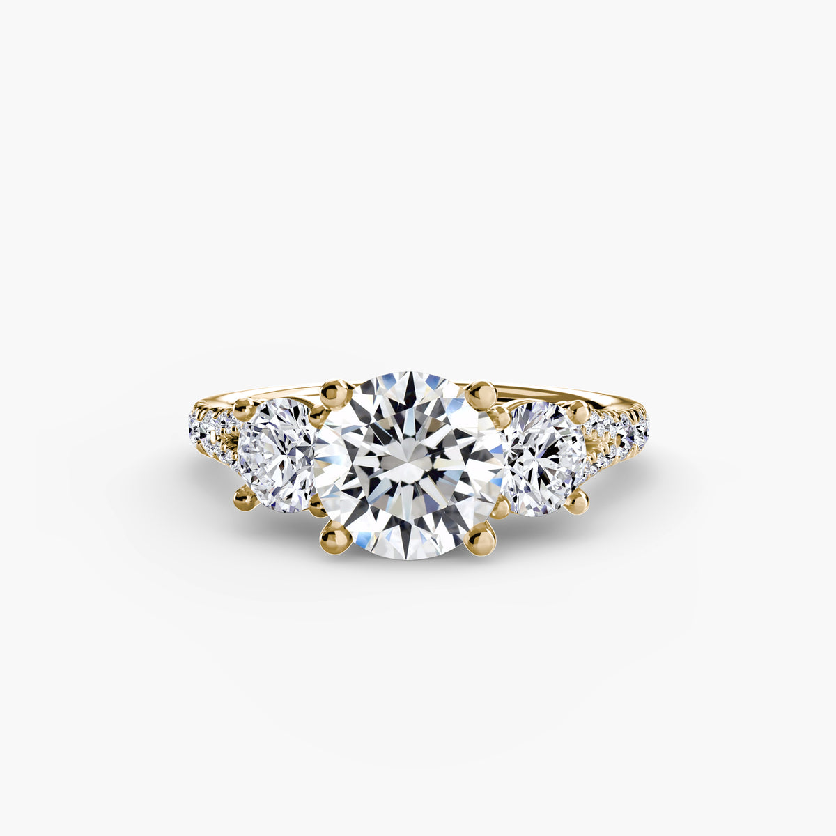 Ring Setting - 18K Yellow Gold (Princess)