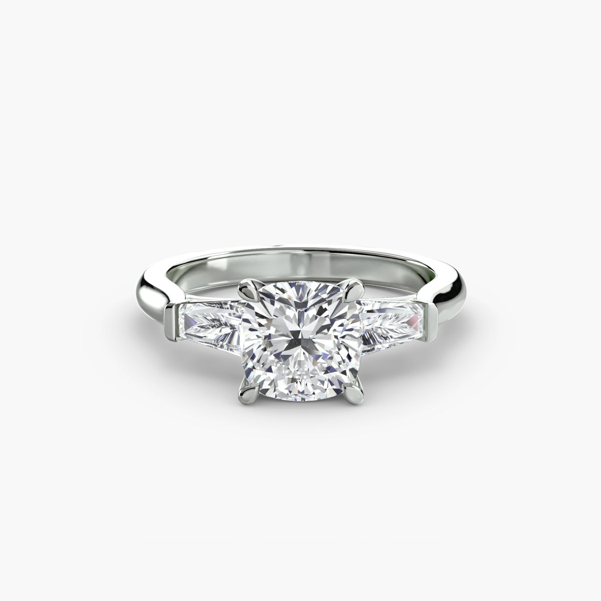 Ring Setting - 18K White Gold (Oval)