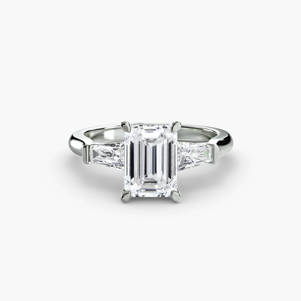 Ring Setting - 18K White Gold (Heart)