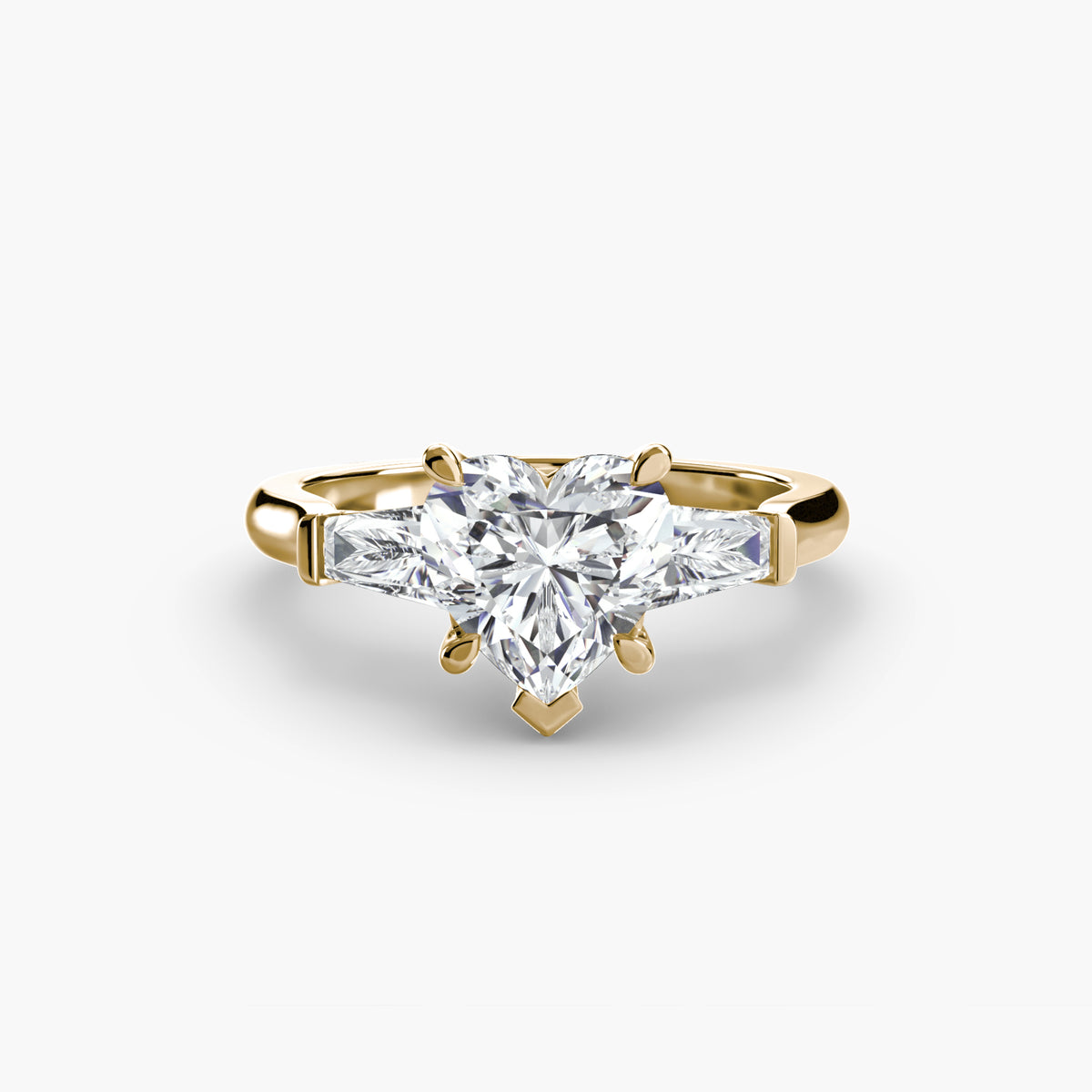 Ring Setting - 14K Yellow Gold (Asscher)