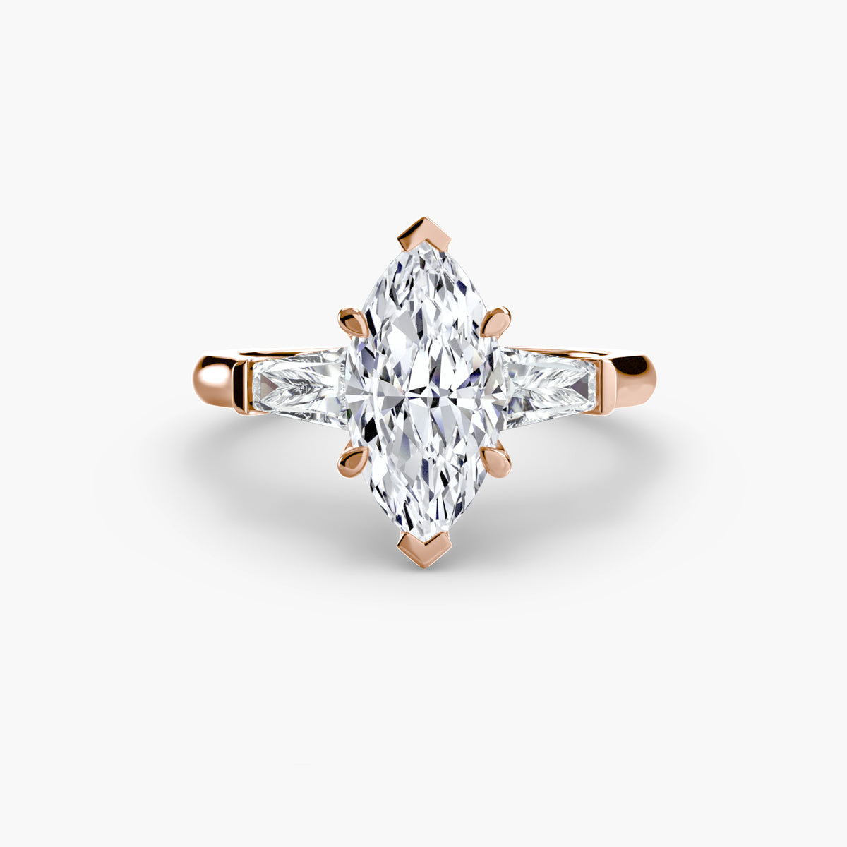 Ring Setting - 18K White Gold (Round)