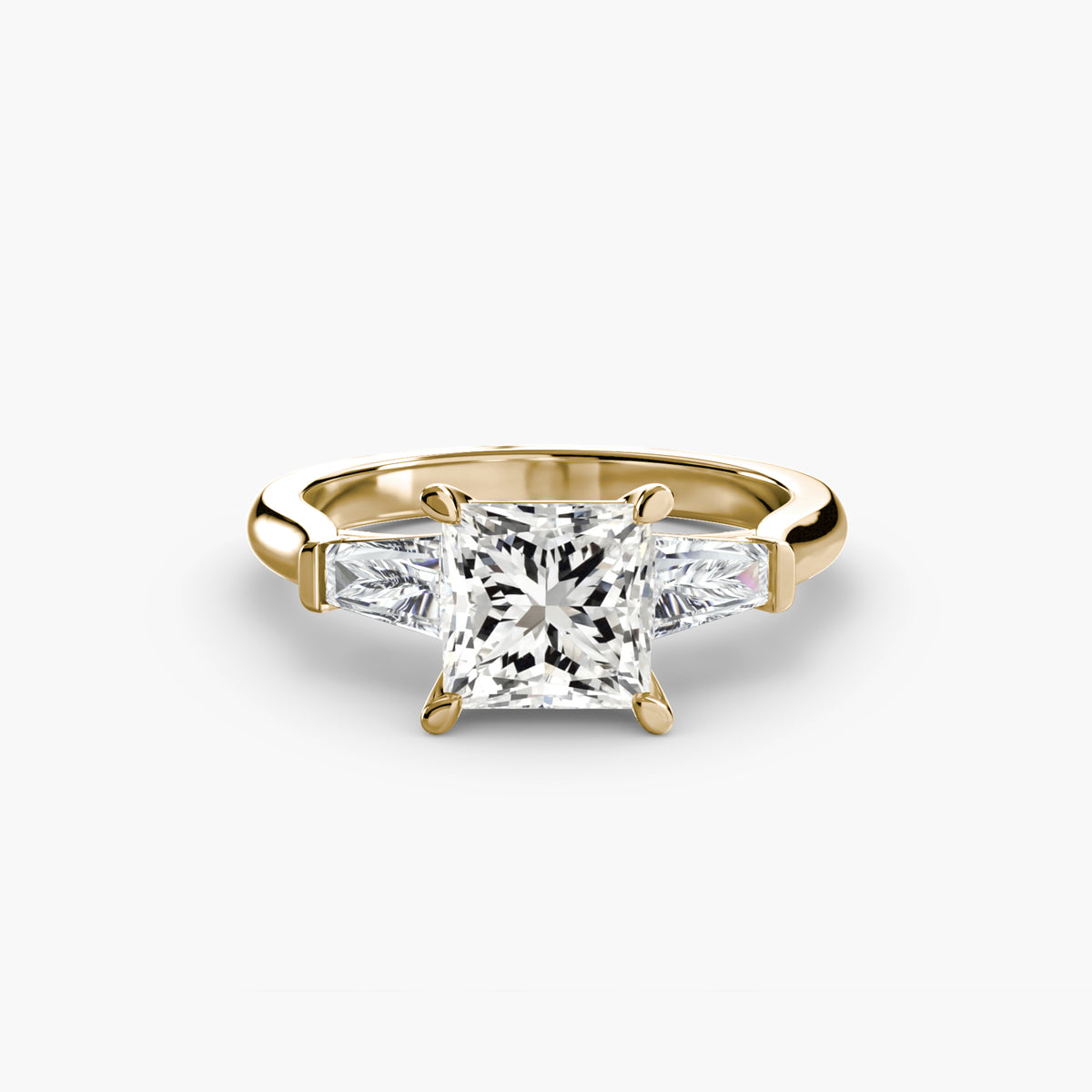 Ring Setting - 18K Yellow Gold (Cushion)