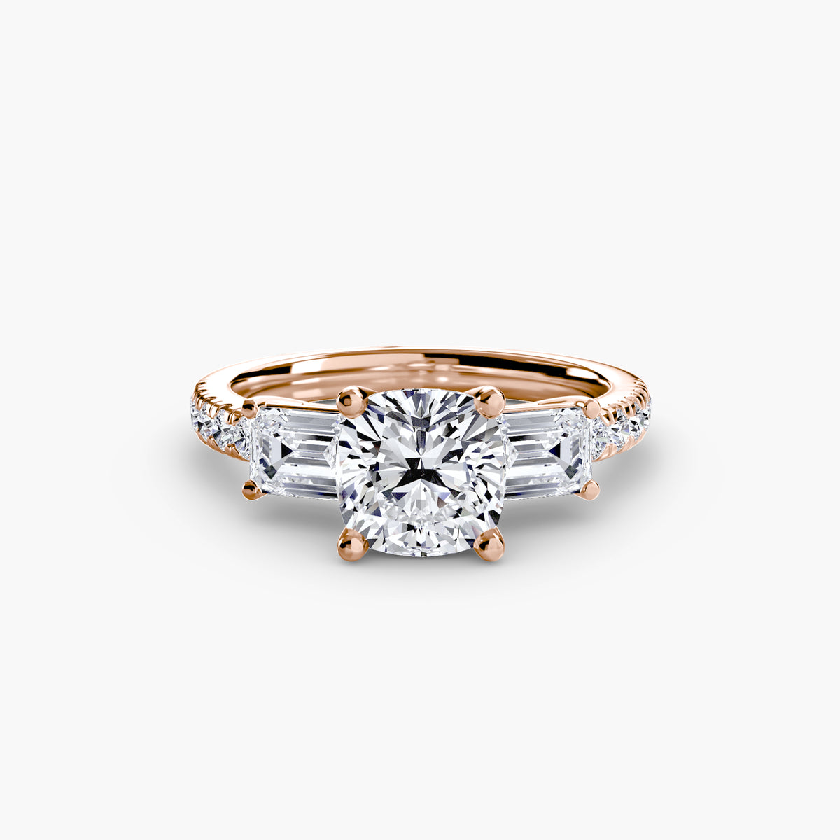 Ring Setting - 14K Rose Gold (Oval)