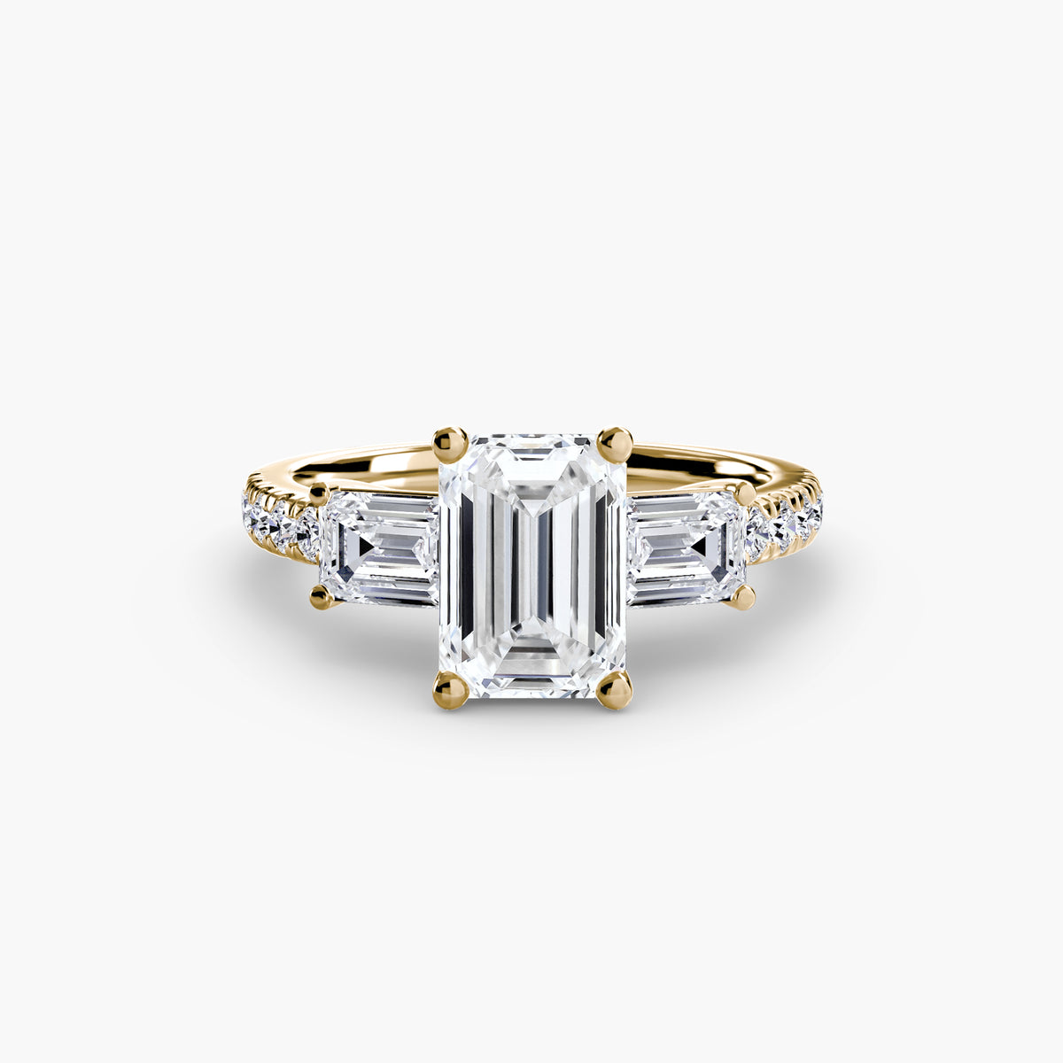 Ring Setting - 18K Yellow Gold (Heart)