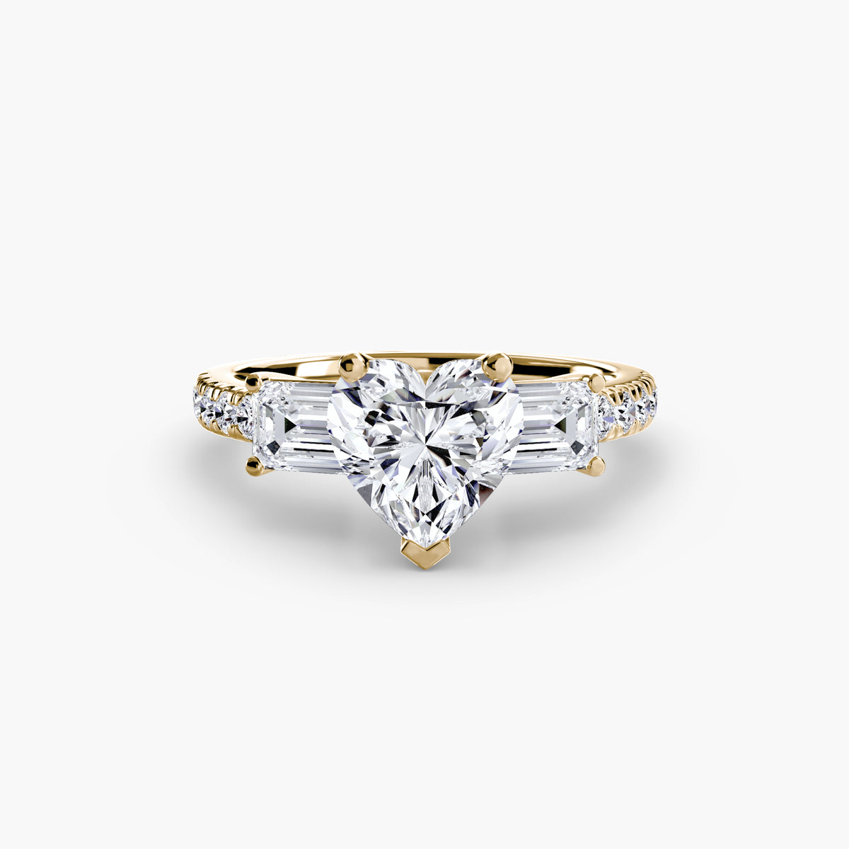 Ring Setting - 18K Yellow Gold (Radiant)