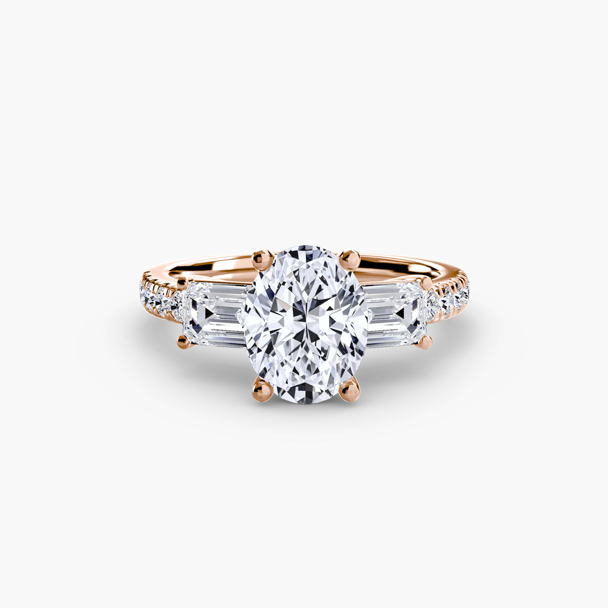 Ring Setting - 18K Rose Gold (Pear)