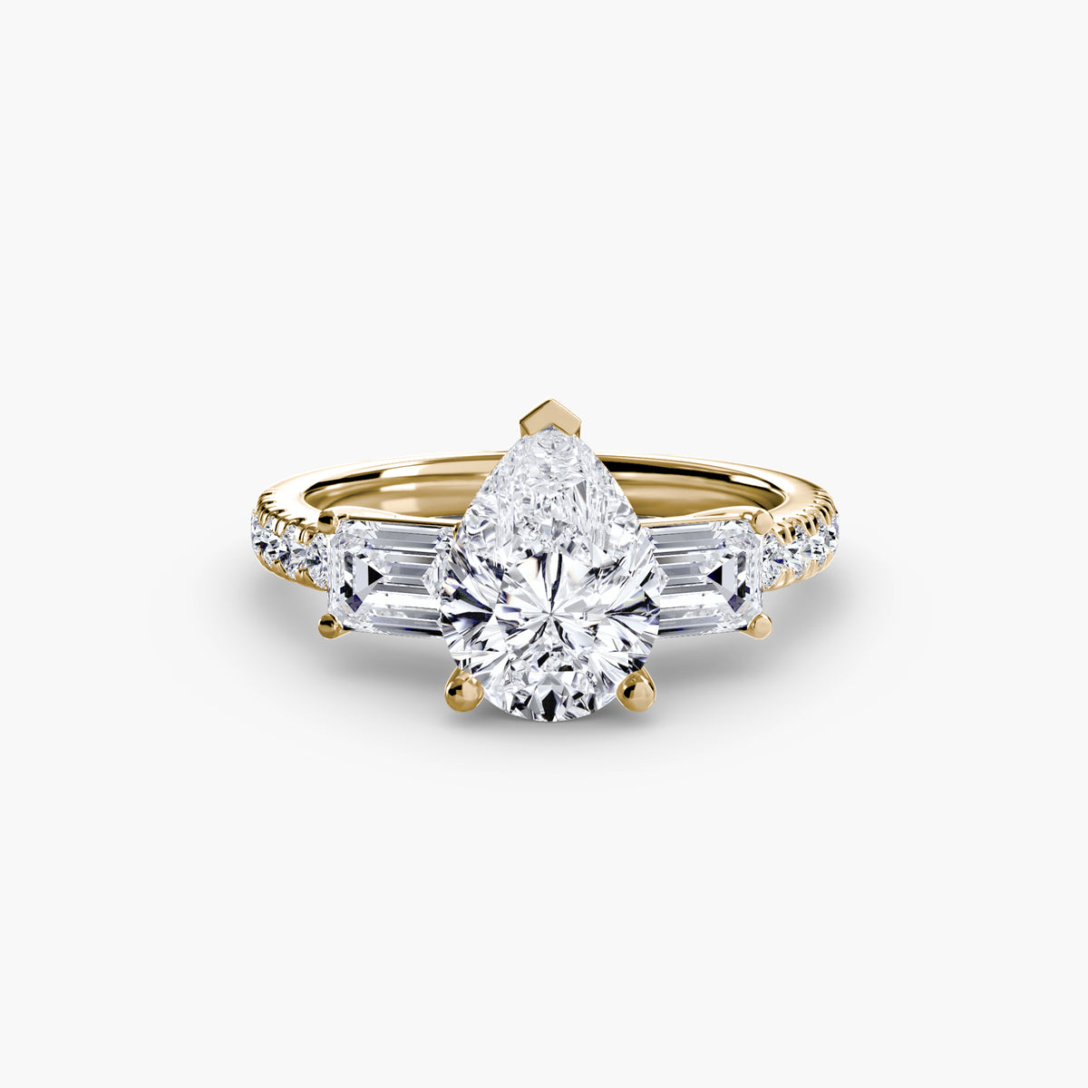 Ring Setting - 14K Yellow Gold (Emerald)