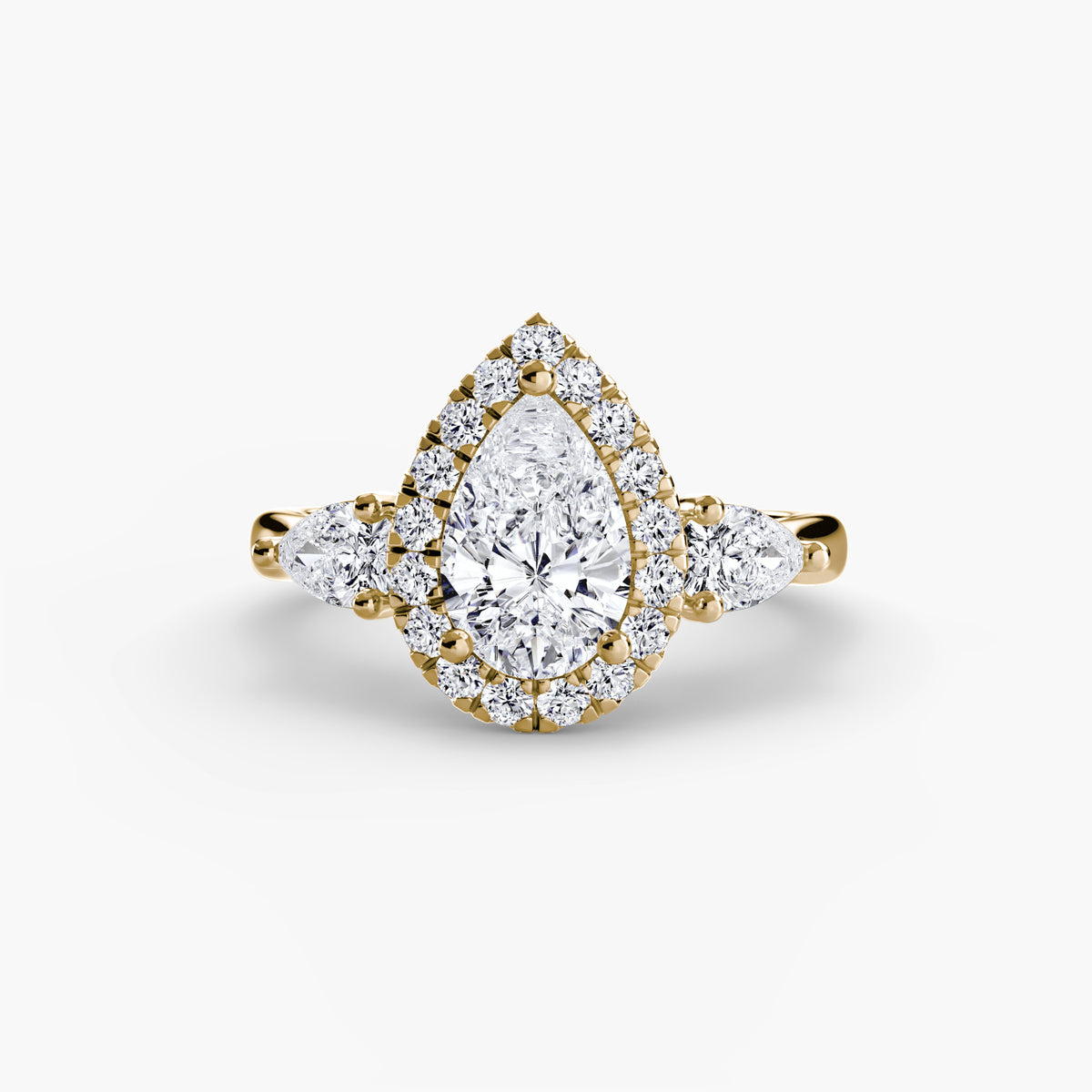 Ring Setting - 14K Rose Gold (Pear)