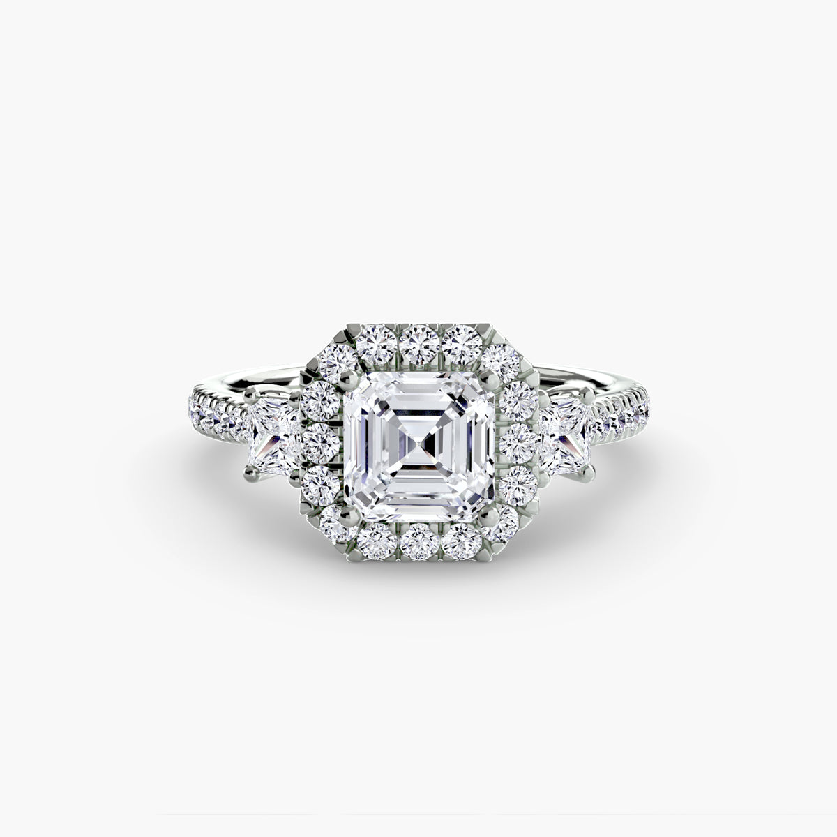 Ring Setting - 14K White Gold (Marquise)