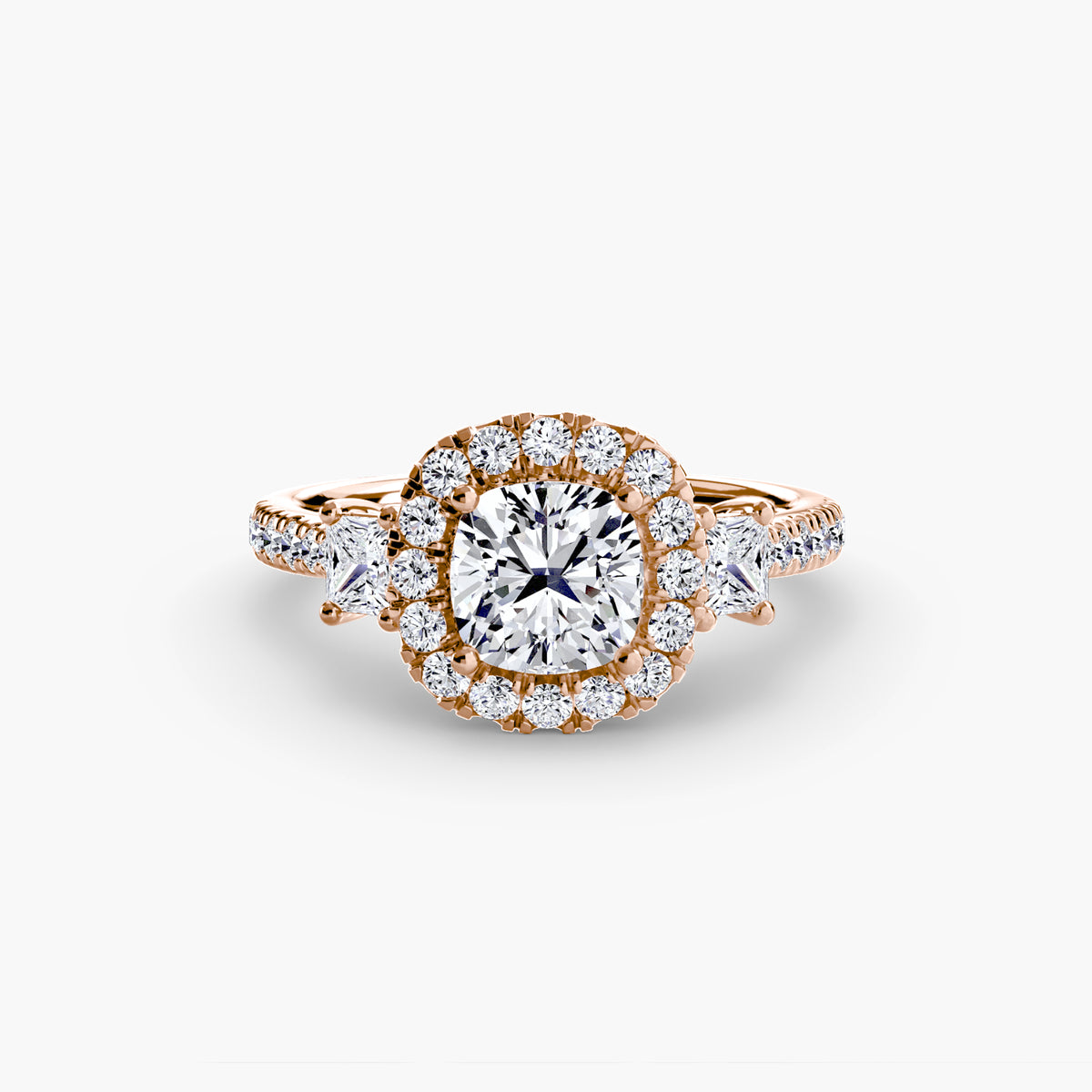 Ring Setting - 18K Rose Gold (Oval)