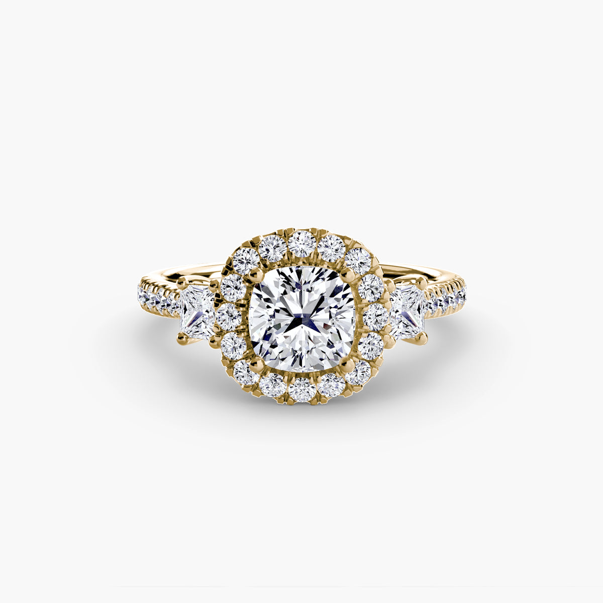 Ring Setting - 18K Yellow Gold (Oval)