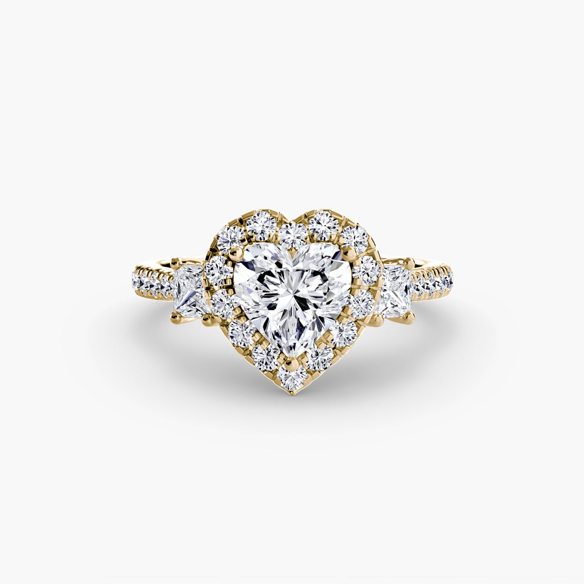 Ring Setting - 14K Yellow Gold (Radiant)