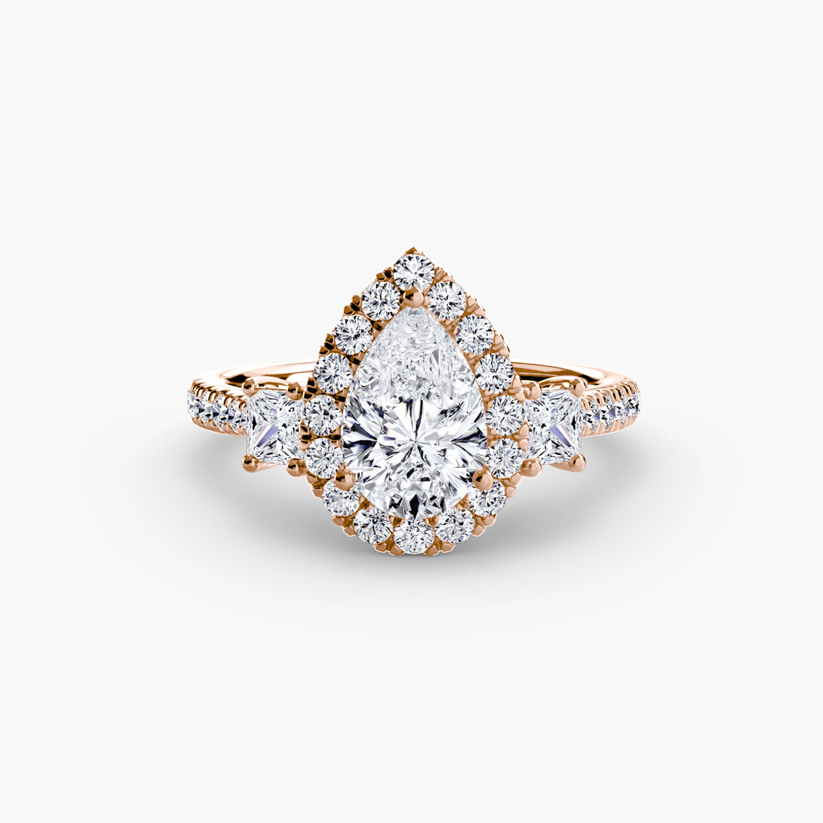 Ring Setting - 14K Rose Gold (Emerald)