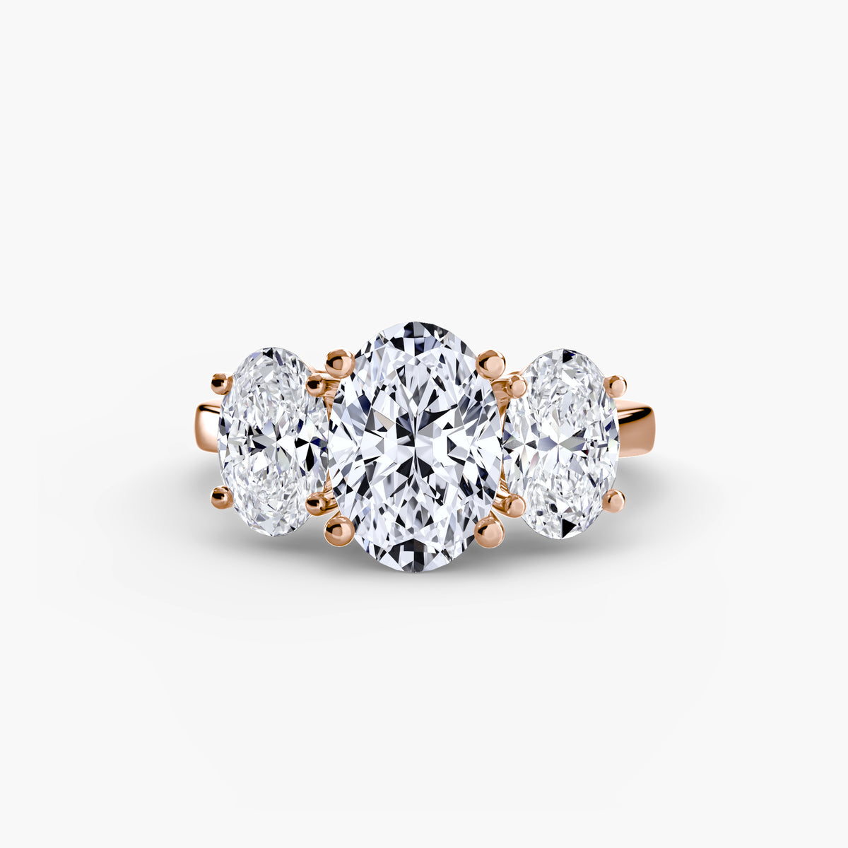 Ring Setting - 18K White Gold (Oval)