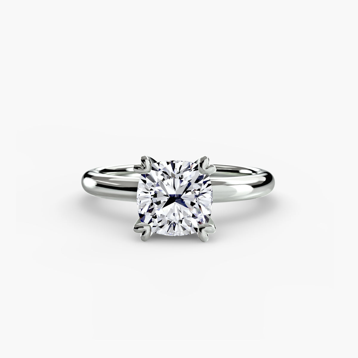 Ring Setting - 14K White Gold (Oval)