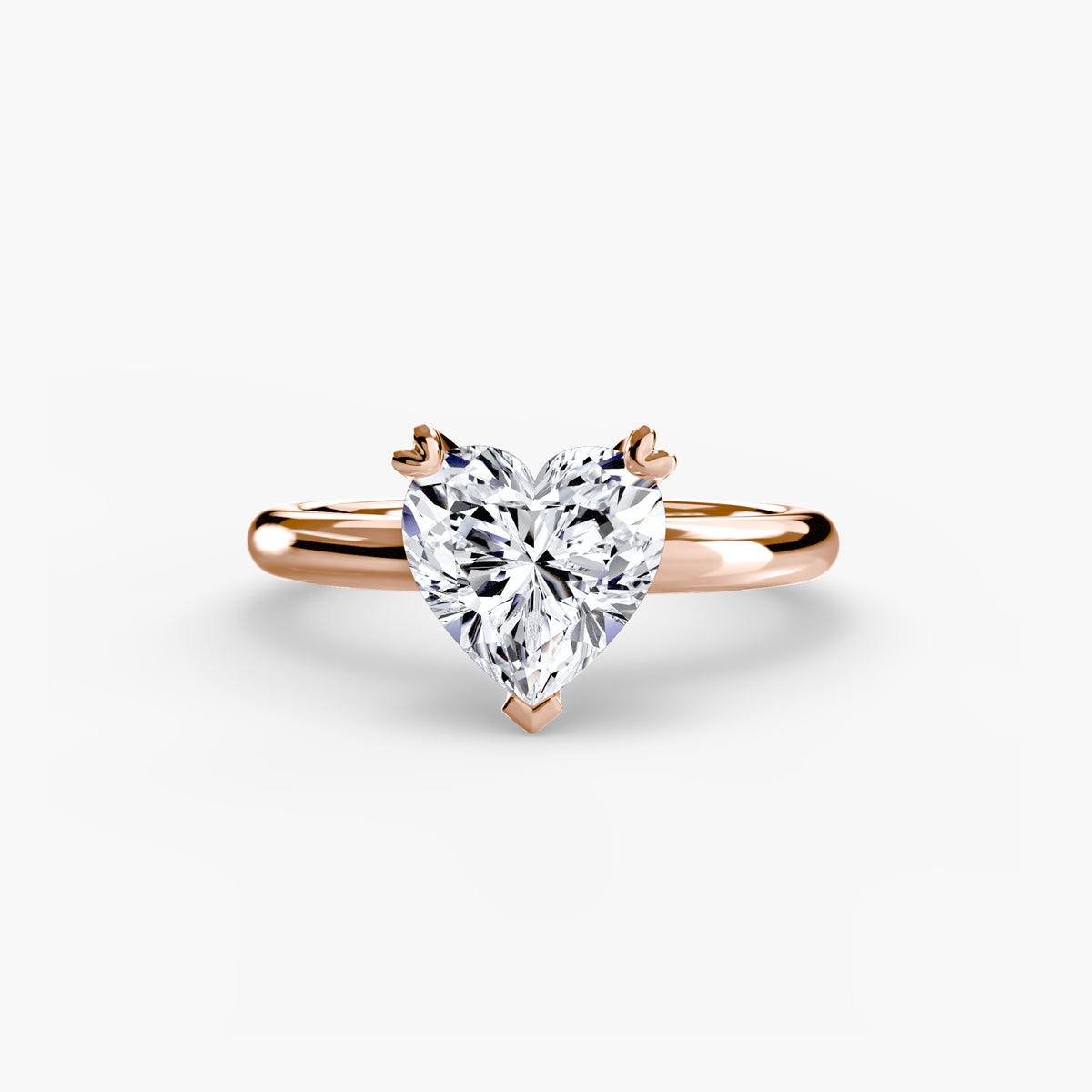 Ring Setting - 14K Rose Gold (Radiant)
