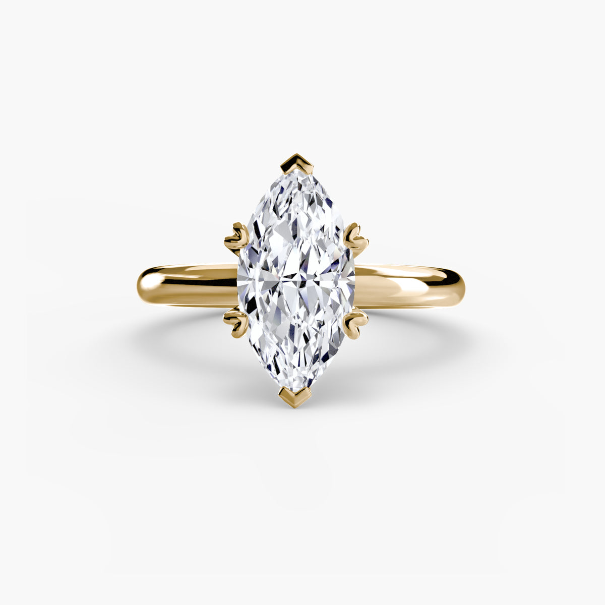 Ring Setting - 18K Rose Gold (Round)