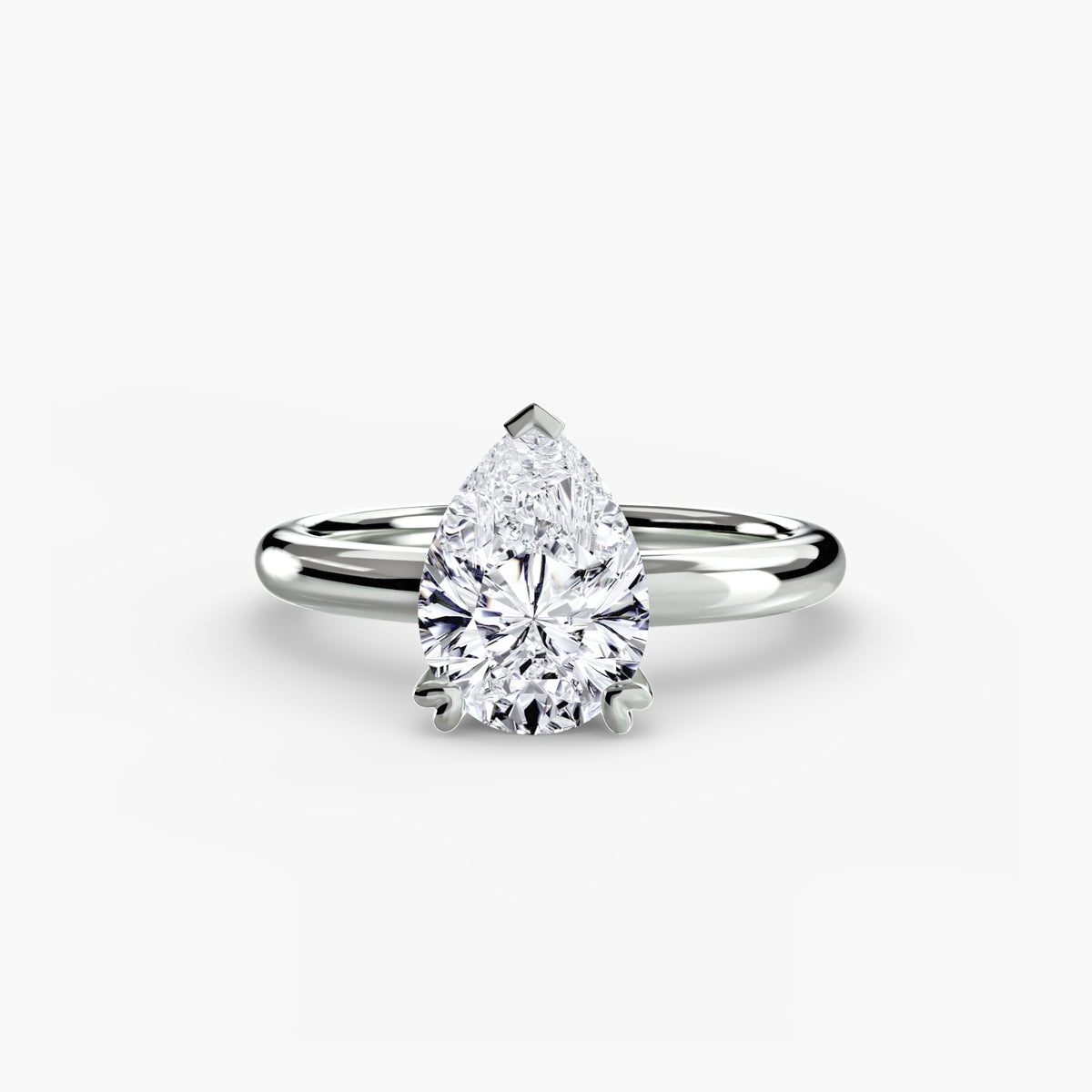 Ring Setting - 18K White Gold (Emerald)
