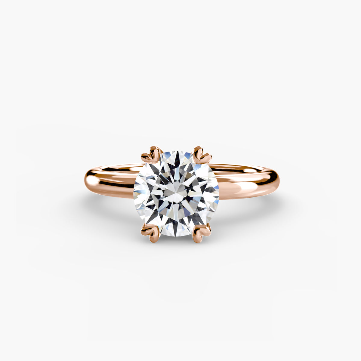 Ring Setting - 14K Rose Gold (Princess)