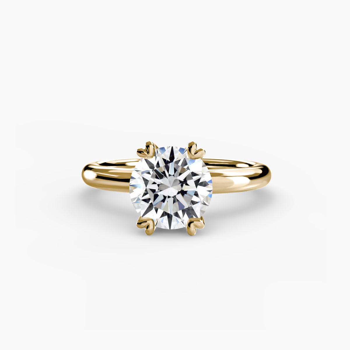 Ring Setting - 14K Yellow Gold (Princess)