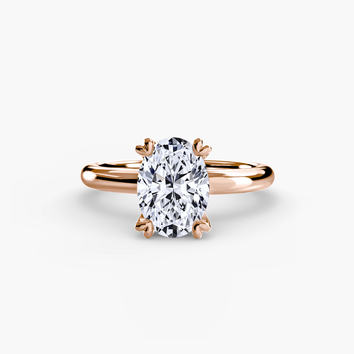 Ring Setting - 14K Rose Gold (Pear)