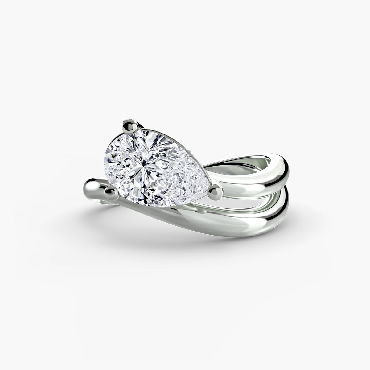 Ring Setting - 14K Yellow Gold (Pear)