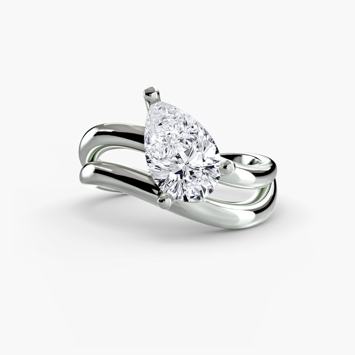 Ring Setting - 14K Yellow Gold (Pear)