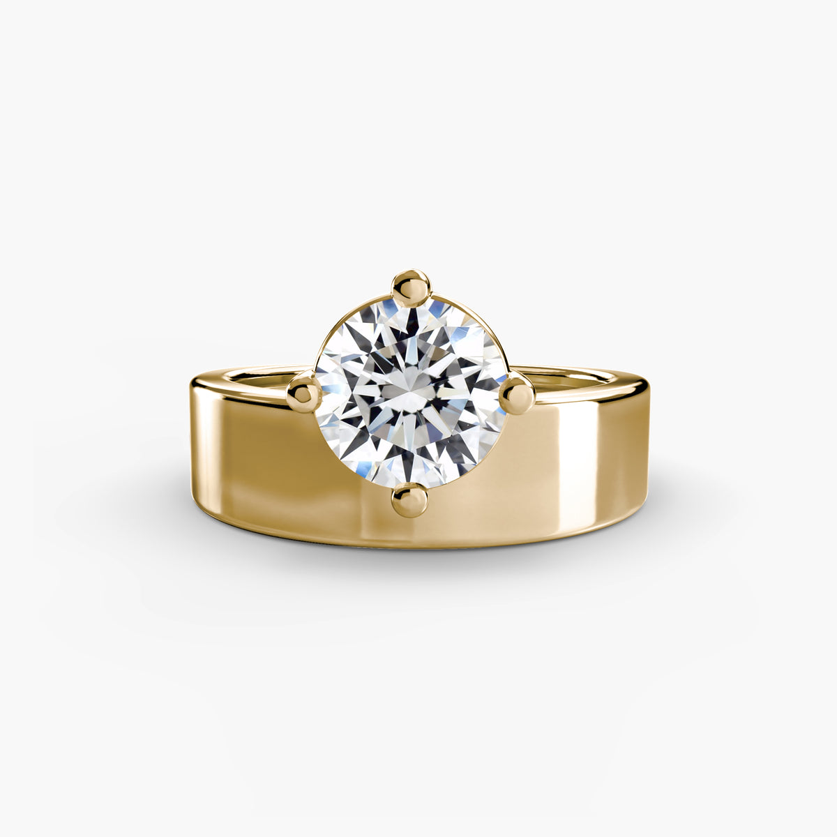 Ring Setting - 14K Rose Gold (Round)