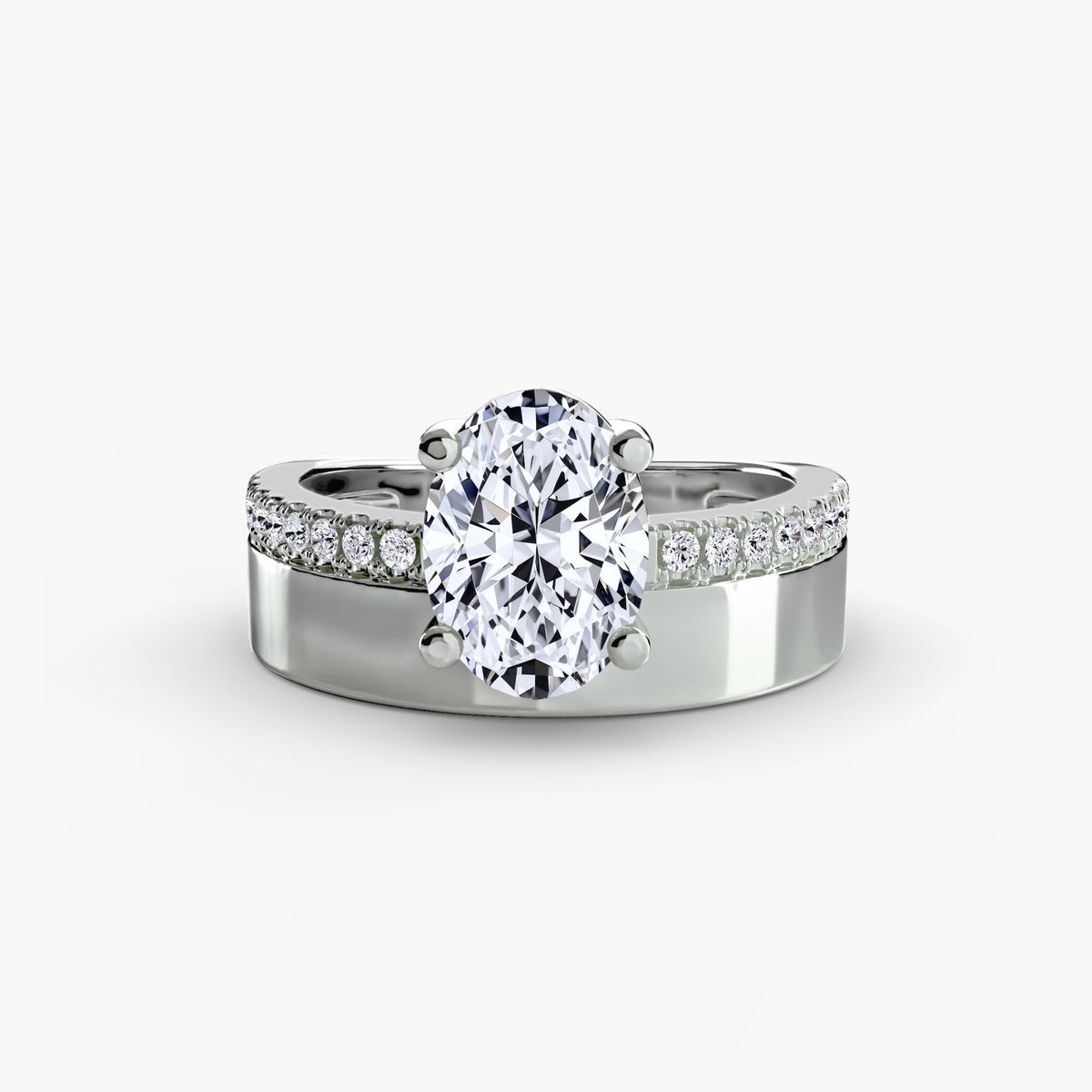 Ring Setting - 14K Yellow Gold (Oval)