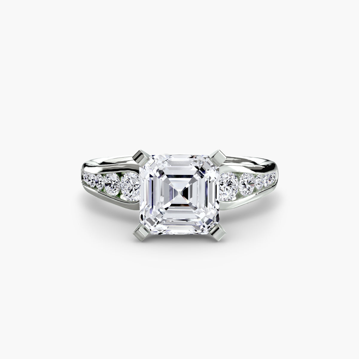 Ring Setting - 14K White Gold (Marquise)
