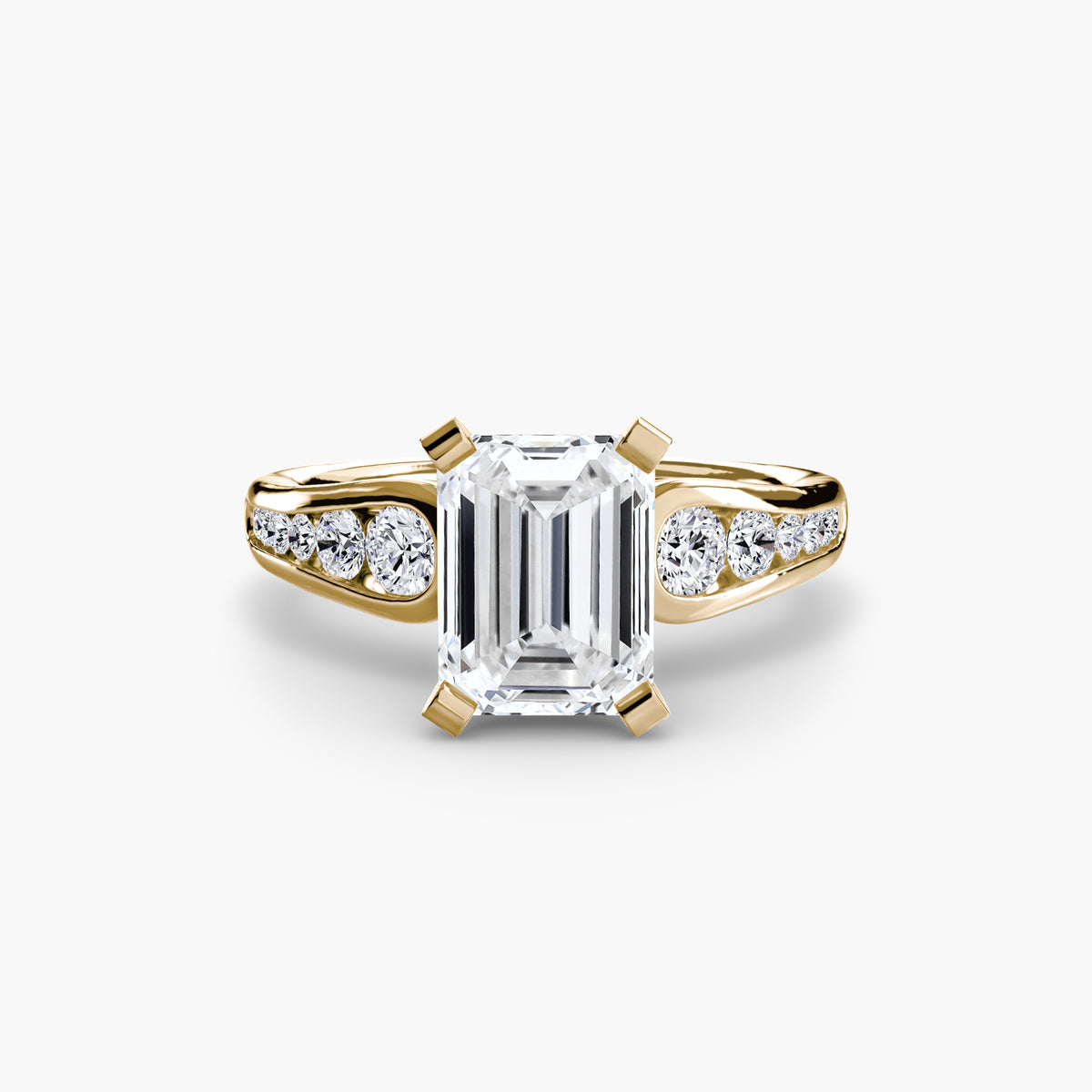 Ring Setting - 18K Yellow Gold (Radiant)