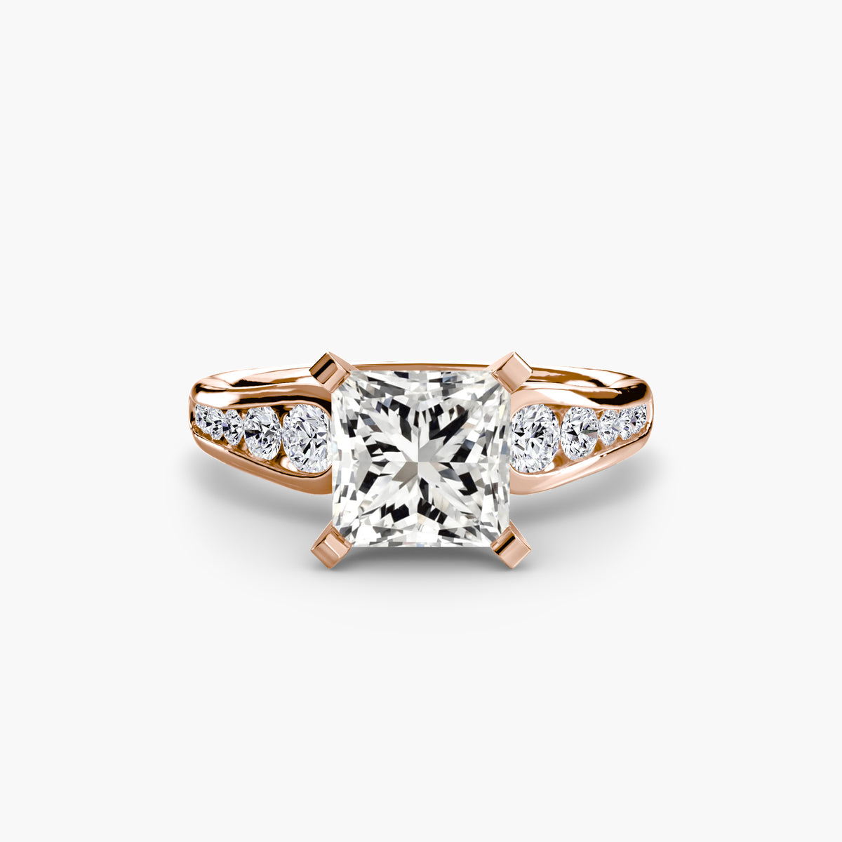 Ring Setting - 14K Rose Gold (Cushion)