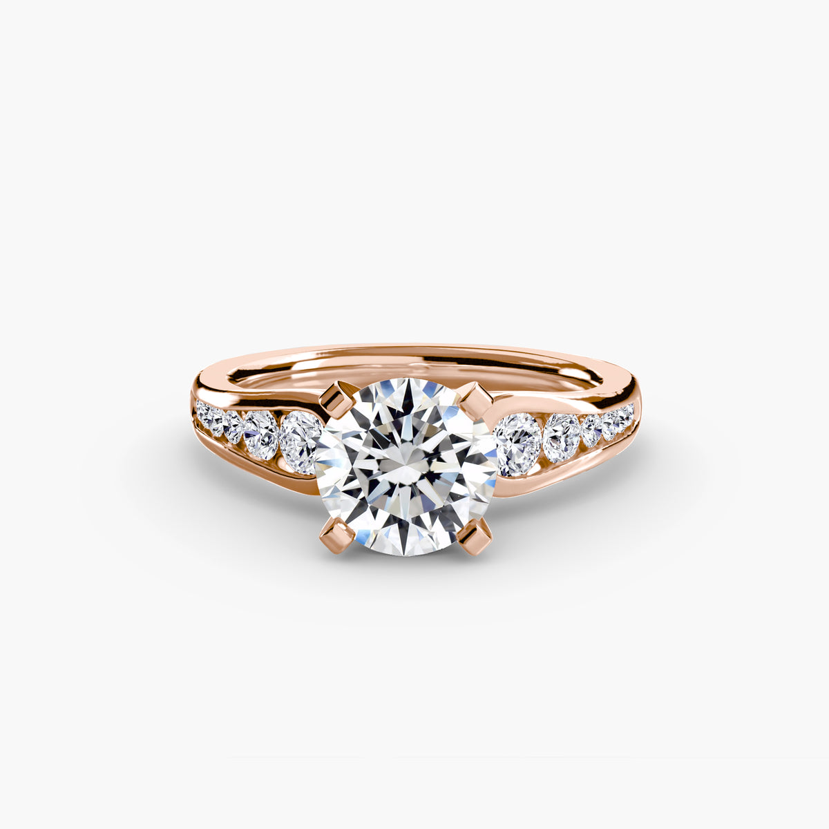 Ring Setting - 14K Rose Gold (Princess)