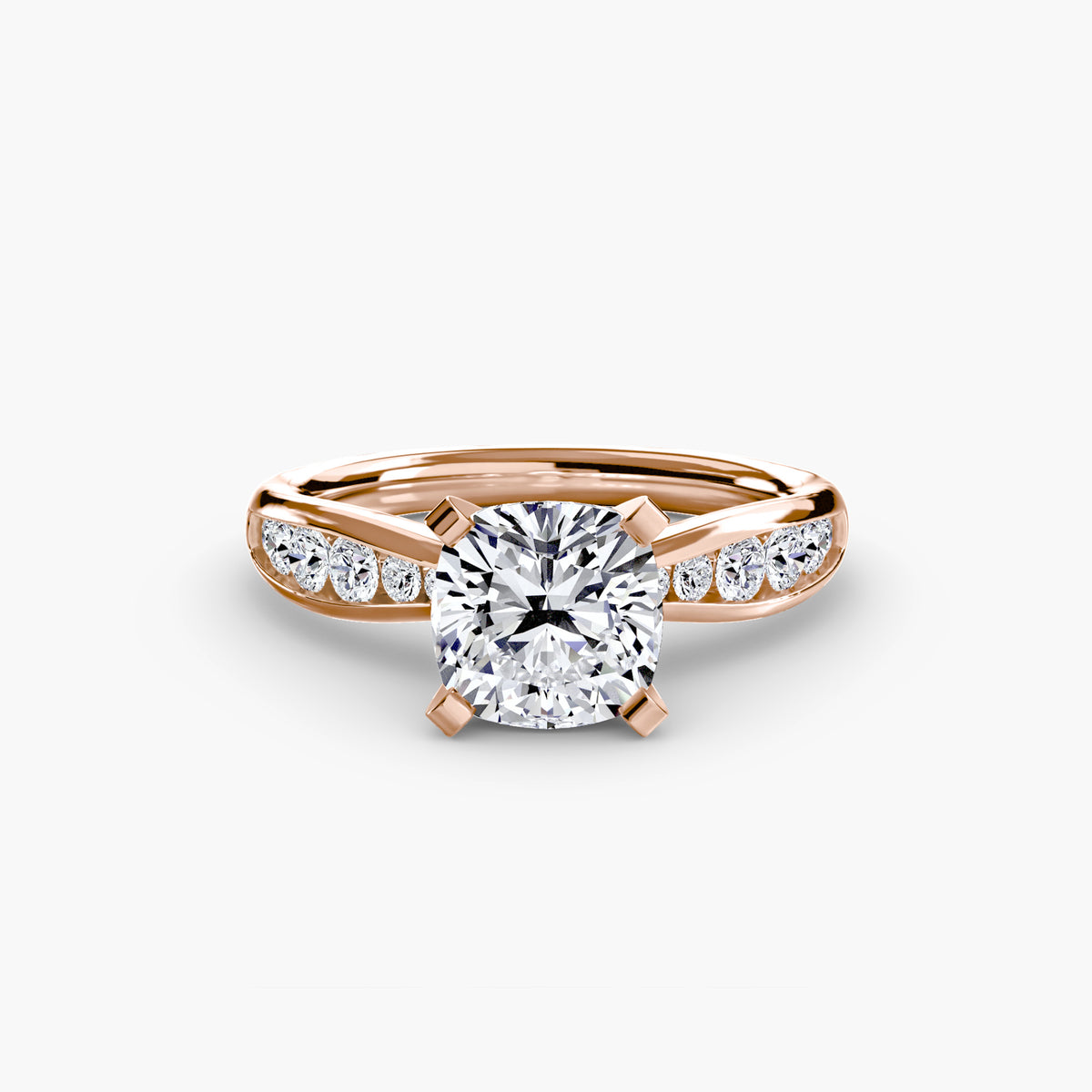 Ring Setting - 18K Rose Gold (Oval)