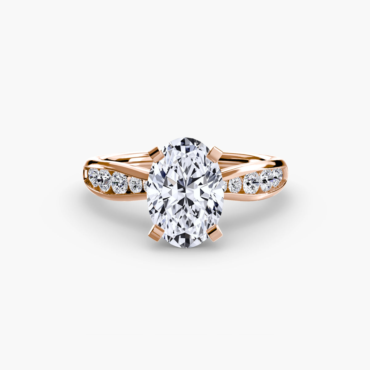 Ring Setting - 14K Rose Gold (Pear)