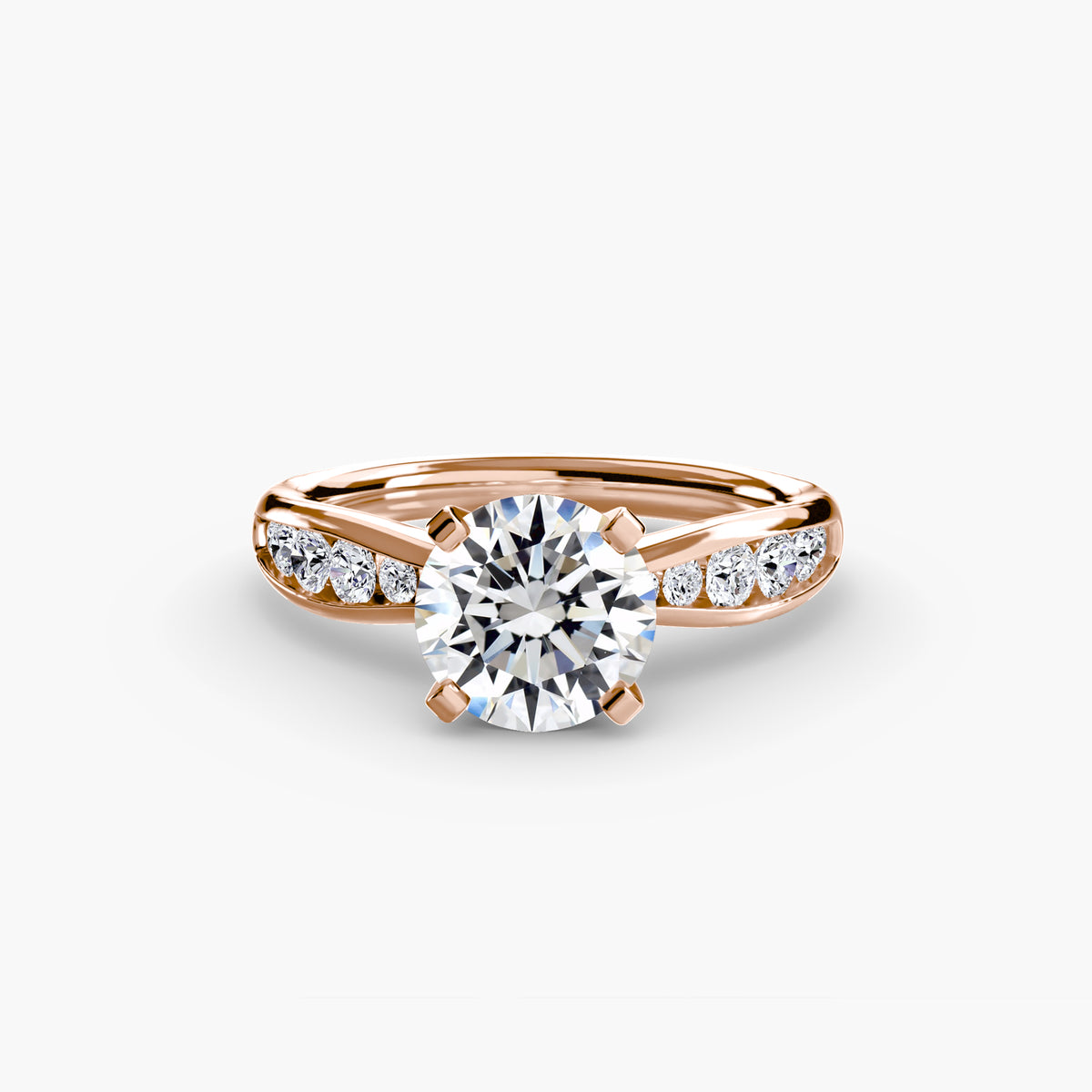 Ring Setting - 18K Rose Gold (Princess)